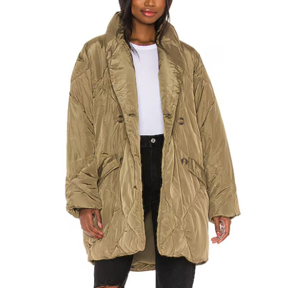 Free People Olive Puffer